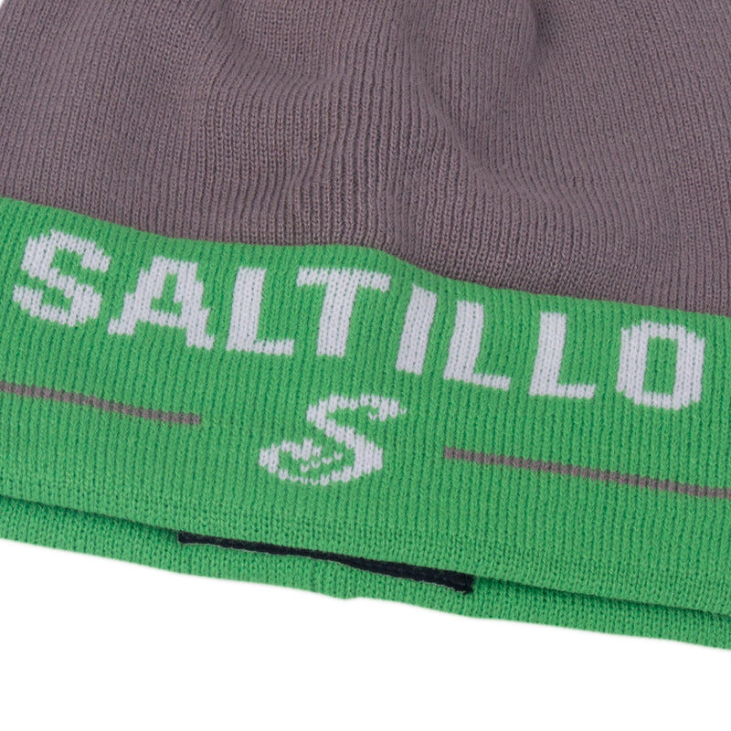 Beanie Saltillo Gris con Visera Verde