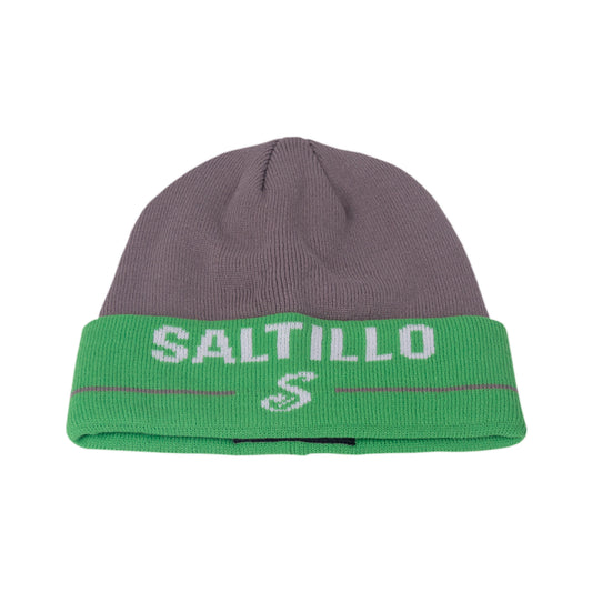 Beanie Saltillo Gris con Visera Verde