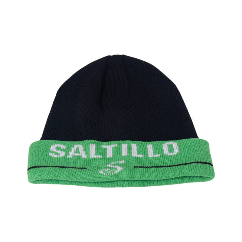 Beanie Saltillo Negro con Visera Verde
