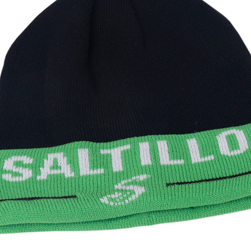 Beanie Saltillo Negro con Visera Verde