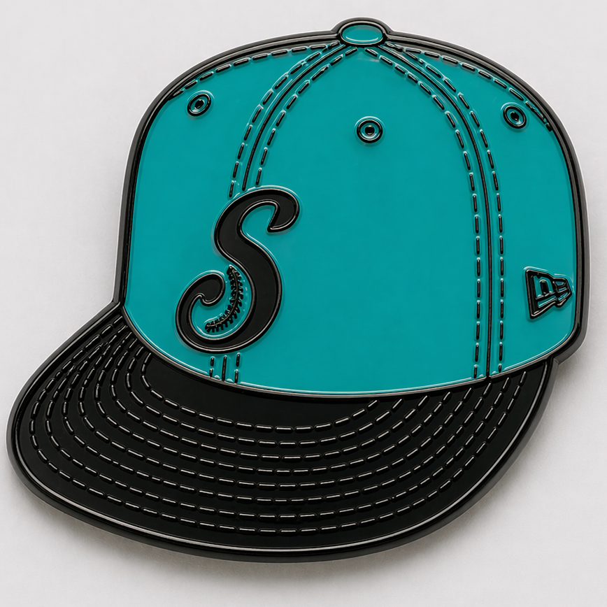 PIN GORRA NEGRO CON VERDE 2026