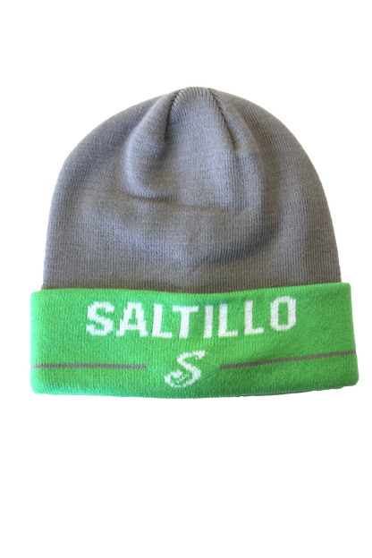 Gray Saltillo Beanie with Green Visor