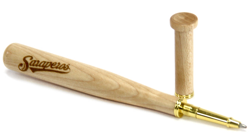 Pluma Bate Madera Con Logo Saraperos
